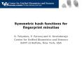 Symmetric hash functions for fingerprint minutiae PowerPoint PPT Presentation