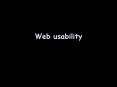 Web usability PowerPoint PPT Presentation