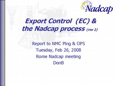 Export Control EC