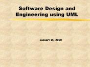 Software Design and Engineering using UML