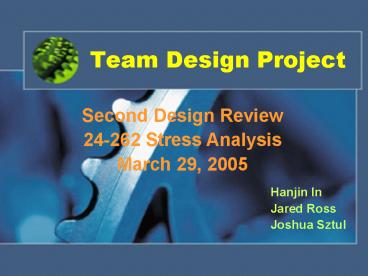 Team Design Project