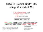 BoNuS: Radial-Drift TPC using Curved GEMs