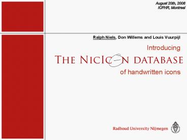 Introducing of handwritten icons