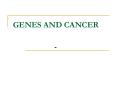 GENES AND CANCER PowerPoint PPT Presentation