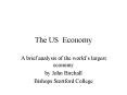 The US Economy PowerPoint PPT Presentation
