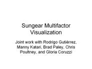 Sungear Multifactor Visualization