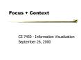 Focus Context PowerPoint PPT Presentation