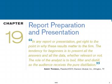 Some thoughts on presentations