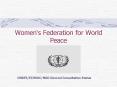 Womens Federation for World Peace PowerPoint PPT Presentation