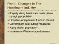 Part II: Changes In The Healthcare Industry PowerPoint PPT Presentation