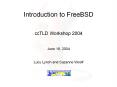 Introduction to FreeBSD PowerPoint PPT Presentation