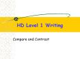 HD Level 1 Writing PowerPoint PPT Presentation