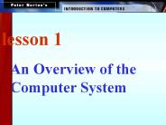 An Overview of the Computer System
