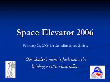 Space Elevator 2006