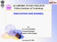 ACADEMIC STAFF COLLEGE Vellore Institute of Technology PowerPoint PPT Presentation