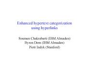 Enhanced hypertext categorization using hyperlinks