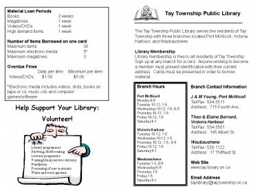 Tay Township Public Library