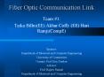 Fiber Optic Communication Link PowerPoint PPT Presentation