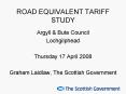 ROAD EQUIVALENT TARIFF STUDY PowerPoint PPT Presentation