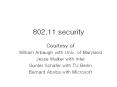 802'11 security PowerPoint PPT Presentation