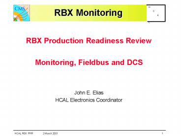 RBX Monitoring