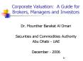 Corporate Valuation: A Guide for Brokers, Managers and Investors PowerPoint PPT Presentation