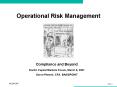 Operational Risk Management PowerPoint PPT Presentation