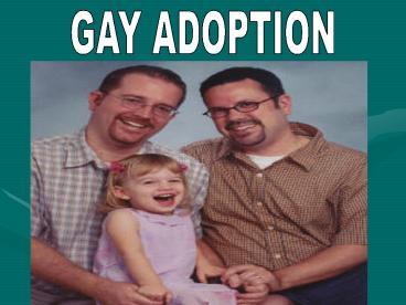 GAY ADOPTION