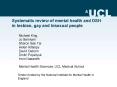 Systematic review of mental health and DSH in lesbian, gay and bisexual people PowerPoint PPT Presentation