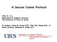 A Secure Cookie Protocol PowerPoint PPT Presentation