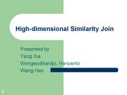High-dimensional Similarity Join
