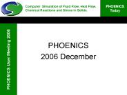 New Features of PHOENICS 2006