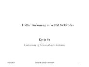 Traffic Grooming in WDM Networks