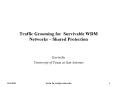 Traffic Grooming for Survivable WDM Networks  PowerPoint PPT Presentation