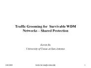 Traffic Grooming for Survivable WDM Networks 