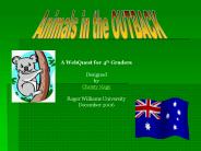 A WebQuest for 4th Graders