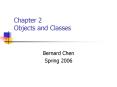 Chapter 2 Objects and Classes PowerPoint PPT Presentation
