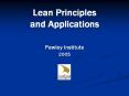 Lean Principles and Applications PowerPoint PPT Presentation