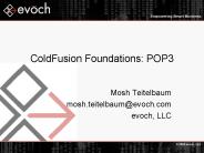 ColdFusion Foundations: POP3