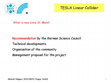TESLA Linear Collider