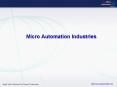 Micro Automation Industries PowerPoint PPT Presentation
