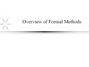 Overview of Formal Methods