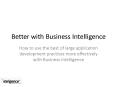 Better with Business Intelligence PowerPoint PPT Presentation