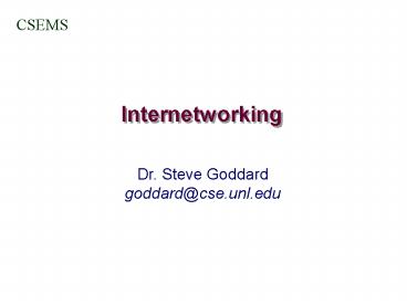 Internetworking