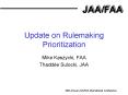 Update on Rulemaking Prioritization PowerPoint PPT Presentation