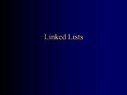 Linked Lists