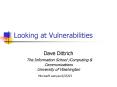 Looking at Vulnerabilities PowerPoint PPT Presentation