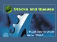 Stacks and Queues PowerPoint PPT Presentation