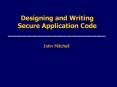 Designing and Writing Secure Application Code PowerPoint PPT Presentation