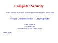 Computer Security PowerPoint PPT Presentation